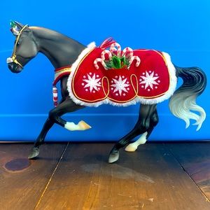 Breyer traditional Christmas horse grey